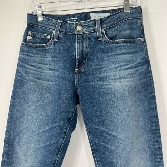 AG Adriano Goldschmied Anthropologie Nolan Relaxed Slim Ankle Jeans Mid-Rise - Picture 2 of 7